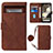 Funda de Cuero Cartera con Soporte Carcasa Y01B para Google Pixel 8 5G Marron