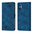 Funda de Cuero Cartera con Soporte Carcasa Y01B para Huawei Honor X7 Azul