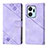 Funda de Cuero Cartera con Soporte Carcasa Y01B para Huawei Honor X7a Morado