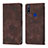 Funda de Cuero Cartera con Soporte Carcasa Y01B para Huawei P Smart Z (2019) Marron