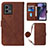 Funda de Cuero Cartera con Soporte Carcasa Y01B para Motorola Moto G Stylus (2023) 5G Marron