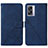 Funda de Cuero Cartera con Soporte Carcasa Y01B para OnePlus Nord N300 5G Azul