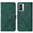 Funda de Cuero Cartera con Soporte Carcasa Y01B para OnePlus Nord N300 5G Verde