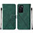 Funda de Cuero Cartera con Soporte Carcasa Y01B para Oppo A55S 5G Verde