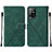 Funda de Cuero Cartera con Soporte Carcasa Y01B para Oppo A94 5G Verde