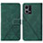 Funda de Cuero Cartera con Soporte Carcasa Y01B para Oppo F21 Pro 4G Verde