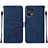 Funda de Cuero Cartera con Soporte Carcasa Y01B para Oppo Find X5 Pro 5G Azul