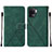 Funda de Cuero Cartera con Soporte Carcasa Y01B para Oppo Reno5 F Verde