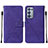 Funda de Cuero Cartera con Soporte Carcasa Y01B para Oppo Reno6 Pro 5G Morado