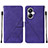 Funda de Cuero Cartera con Soporte Carcasa Y01B para Realme 10 Pro+ Plus 5G Morado