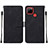 Funda de Cuero Cartera con Soporte Carcasa Y01B para Realme 7i RMX2193 Negro