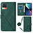 Funda de Cuero Cartera con Soporte Carcasa Y01B para Realme 8 4G Verde