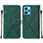 Funda de Cuero Cartera con Soporte Carcasa Y01B para Realme 9 4G Verde