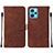 Funda de Cuero Cartera con Soporte Carcasa Y01B para Realme 9 5G Marron