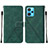 Funda de Cuero Cartera con Soporte Carcasa Y01B para Realme 9 5G Verde