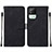 Funda de Cuero Cartera con Soporte Carcasa Y01B para Realme C11 (2021) Negro