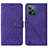 Funda de Cuero Cartera con Soporte Carcasa Y01B para Realme C31 Morado