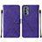 Funda de Cuero Cartera con Soporte Carcasa Y01B para Realme GT Master 5G Morado