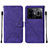 Funda de Cuero Cartera con Soporte Carcasa Y01B para Realme GT Neo5 240W 5G Morado