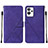 Funda de Cuero Cartera con Soporte Carcasa Y01B para Realme GT2 Pro 5G Morado