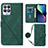 Funda de Cuero Cartera con Soporte Carcasa Y01B para Realme Narzo 50 4G Verde