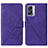 Funda de Cuero Cartera con Soporte Carcasa Y01B para Realme Narzo 50 5G Morado