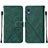 Funda de Cuero Cartera con Soporte Carcasa Y01B para Samsung Galaxy A02 Verde