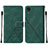 Funda de Cuero Cartera con Soporte Carcasa Y01B para Samsung Galaxy A03 Core Verde