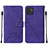 Funda de Cuero Cartera con Soporte Carcasa Y01B para Samsung Galaxy A03 Morado