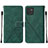 Funda de Cuero Cartera con Soporte Carcasa Y01B para Samsung Galaxy A03 Verde