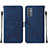 Funda de Cuero Cartera con Soporte Carcasa Y01B para Samsung Galaxy A05s Azul