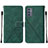 Funda de Cuero Cartera con Soporte Carcasa Y01B para Samsung Galaxy A15 4G Verde