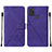 Funda de Cuero Cartera con Soporte Carcasa Y01B para Samsung Galaxy A21s Morado