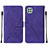 Funda de Cuero Cartera con Soporte Carcasa Y01B para Samsung Galaxy A22 5G Morado