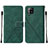 Funda de Cuero Cartera con Soporte Carcasa Y01B para Samsung Galaxy A42 5G Verde