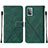 Funda de Cuero Cartera con Soporte Carcasa Y01B para Samsung Galaxy A52 4G Verde