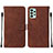 Funda de Cuero Cartera con Soporte Carcasa Y01B para Samsung Galaxy A53 5G Marron