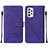 Funda de Cuero Cartera con Soporte Carcasa Y01B para Samsung Galaxy A72 5G Morado