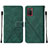 Funda de Cuero Cartera con Soporte Carcasa Y01B para Samsung Galaxy F02S SM-E025F Verde