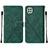 Funda de Cuero Cartera con Soporte Carcasa Y01B para Samsung Galaxy F42 5G Verde