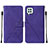 Funda de Cuero Cartera con Soporte Carcasa Y01B para Samsung Galaxy M22 4G Morado