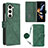 Funda de Cuero Cartera con Soporte Carcasa Y01B para Samsung Galaxy Z Fold5 5G Verde