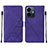 Funda de Cuero Cartera con Soporte Carcasa Y01B para Vivo iQOO Z6 Lite 5G Morado