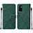 Funda de Cuero Cartera con Soporte Carcasa Y01B para Vivo V23e 5G Verde