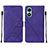 Funda de Cuero Cartera con Soporte Carcasa Y01B para Vivo Y02S Morado