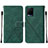 Funda de Cuero Cartera con Soporte Carcasa Y01B para Vivo Y21a Verde