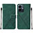 Funda de Cuero Cartera con Soporte Carcasa Y01B para Vivo Y77e 5G Verde