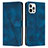 Funda de Cuero Cartera con Soporte Carcasa Y01X para Apple iPhone 13 Pro Max Azul