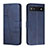 Funda de Cuero Cartera con Soporte Carcasa Y01X para Google Pixel 6a 5G Azul