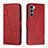 Funda de Cuero Cartera con Soporte Carcasa Y01X para Motorola Moto Edge S30 5G Rojo